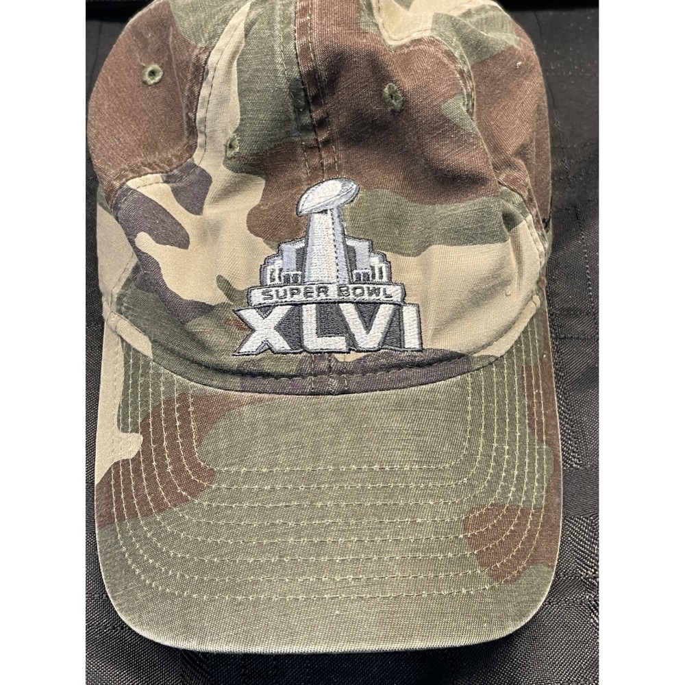 Reebok Super Bowl XLVI Hat Camo Baseball‎ Cap Indianapolis 2012